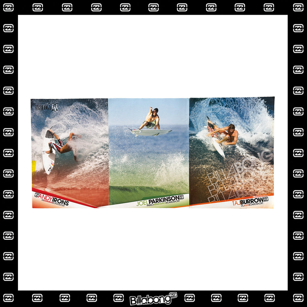 Y2K Billabong "Trilogy - Andy/Joel/Taj" Triple Page Poster