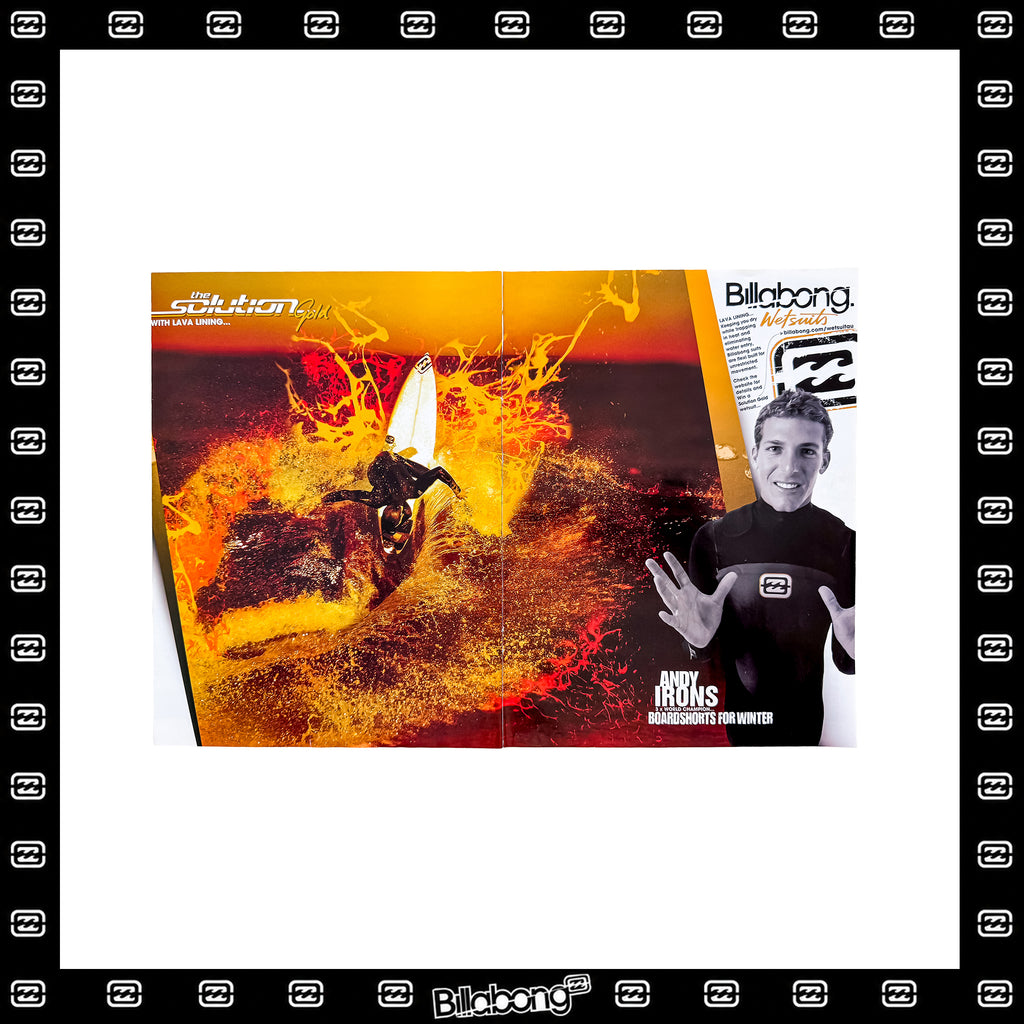 Y2K Billabong Wetsuits "Andy Irons" Poster