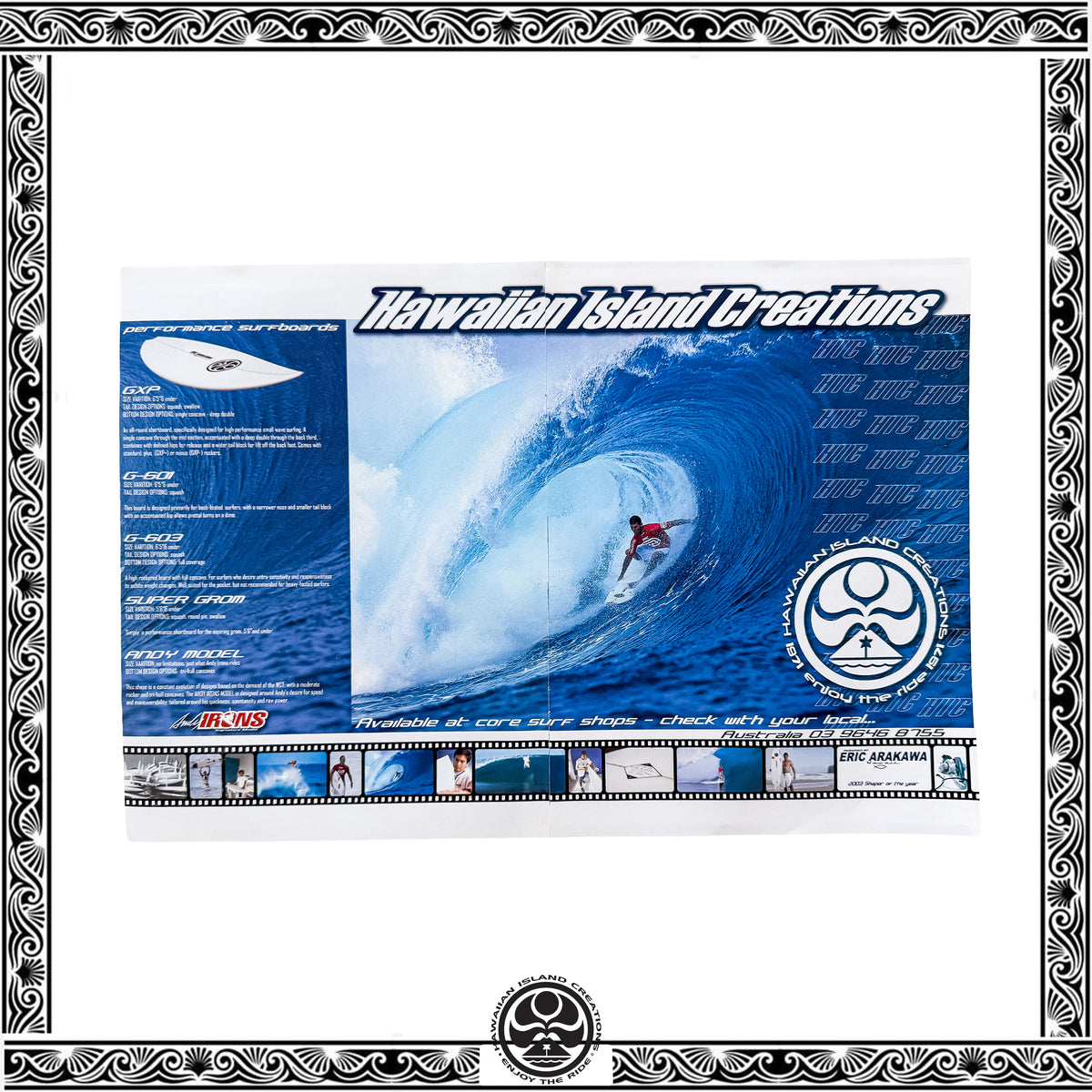 Y2K Hawaiian Island Creations "Andy Irons" Poster