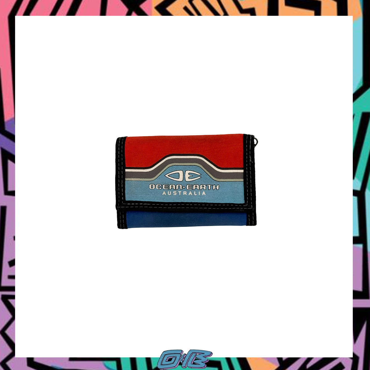 Y2K Ocean & Earth Tri Fold Wallet