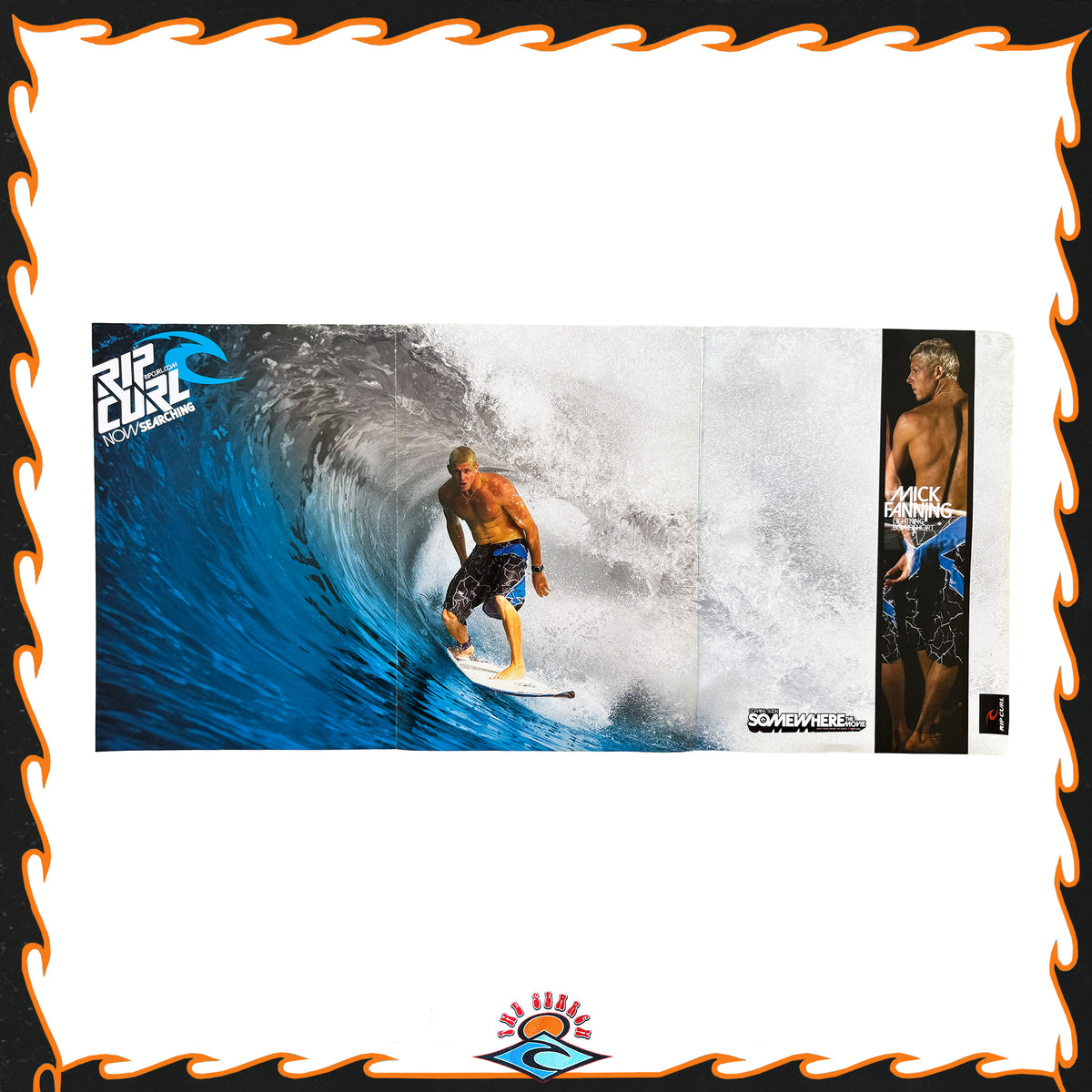 Y2K Rip Curl "Mick Fanning - White Lightning Boardshorts" Triple Page Poster