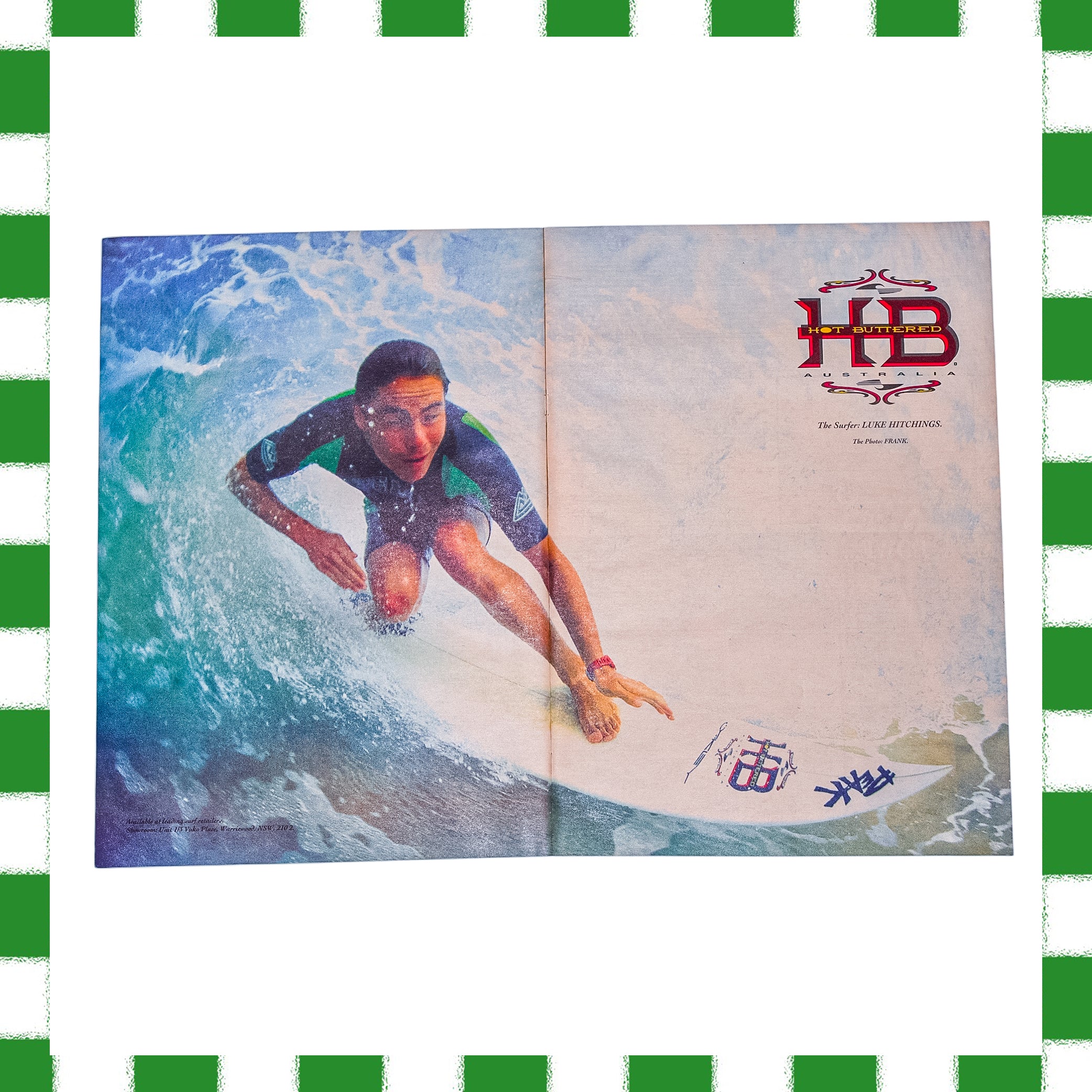 1990's Hot Buttered "Luke Hitchings" Poster (A3)